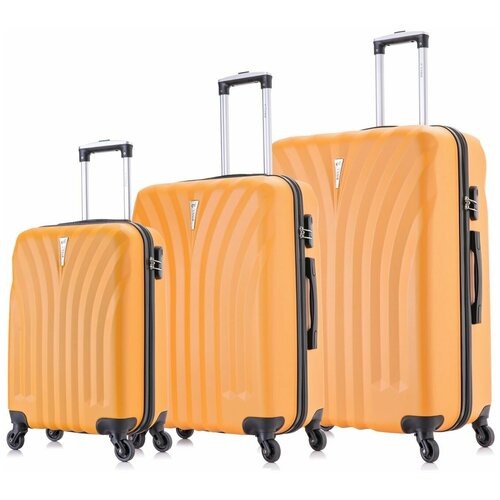 фото Комплект чемоданов l'case phuket orange (оранжевый) комп. 3 шт.