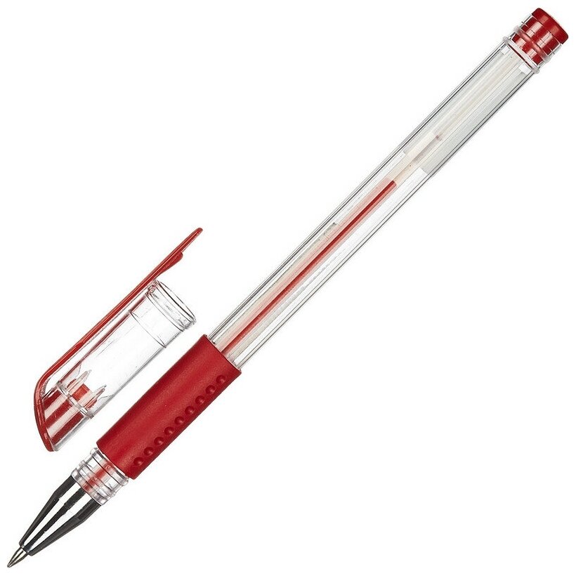 Ручка гелевая неавтомат. Attache Economy красный стерж, 0.5 мм, манж