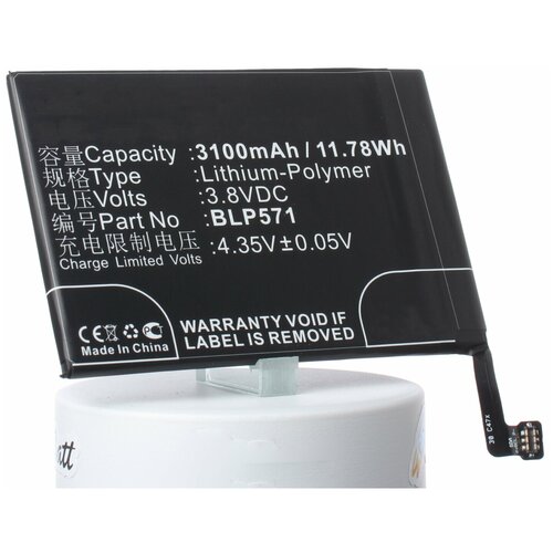 Аккумулятор iBatt iB-B1-M771 3100mAh для Oneplus, OnePlus, Oneplus, OnePlus BLP571 аккумуляторная батарея blp571 для oneplus one