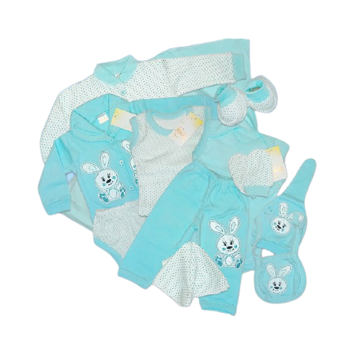 фото Комплект на выписку новорожденного /костюм для малыша / набор одежды для младенца в подарок 13 предметов mikotaj