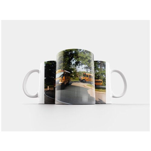 фото Кружка "школьный автобус, автобус, школа" 320 мл lotsprints