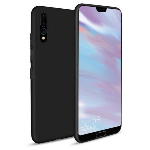 Силиконовая накладка тонкая 0.33 мм для Huawei P20+ / p20 pro черный