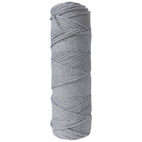Шнур хлопковый, светло-серый, 3мм 130м