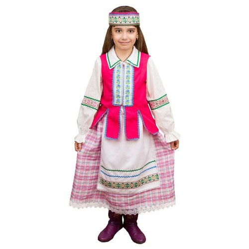 фото Карнавальный костюм для детей элит классик белоруска детский, 30 (122 см) elite classic
