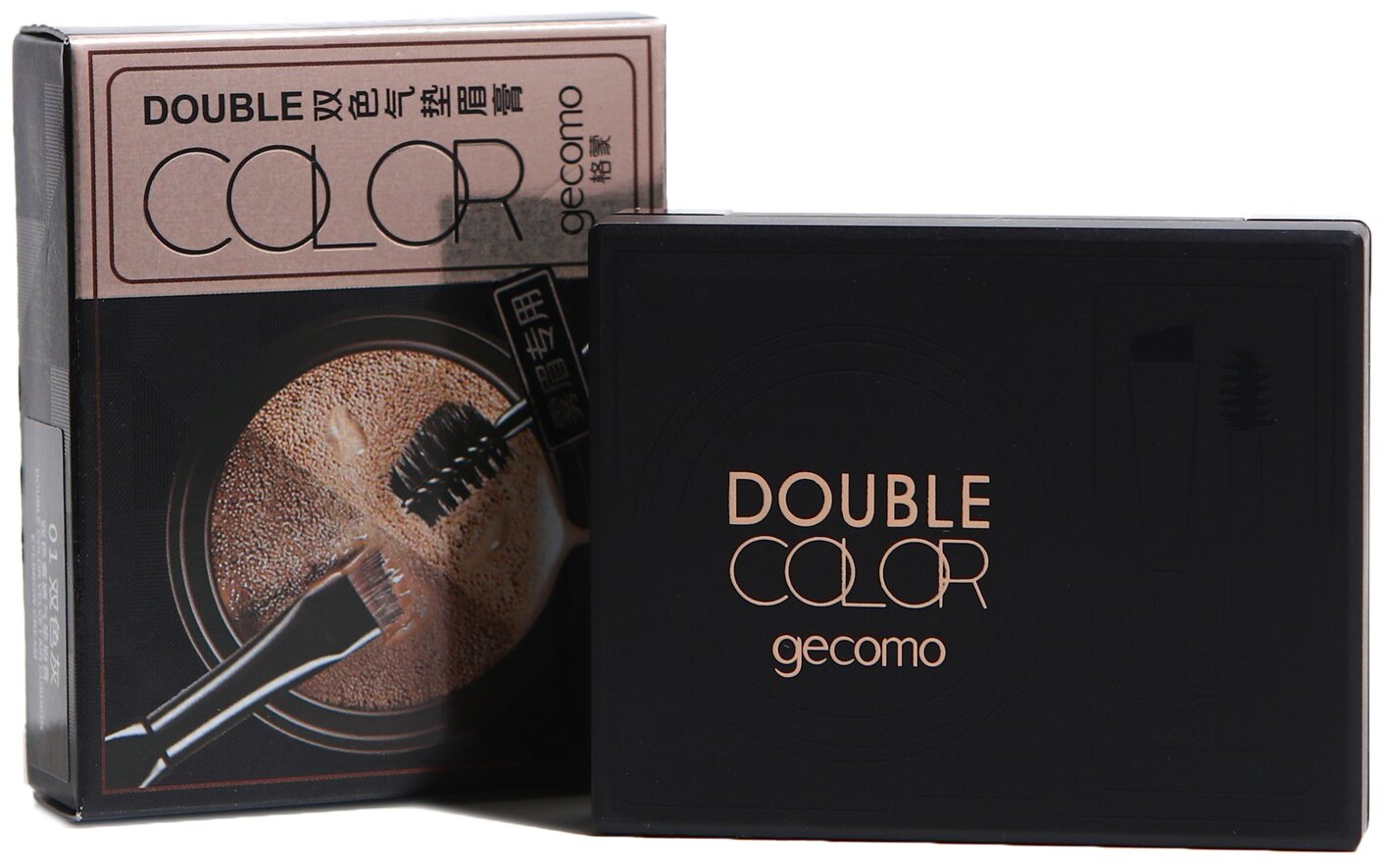 Gecomo помада для бровей Double color, 02