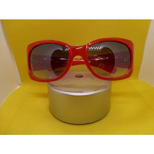 Солнцезащитные очки , красный, коричневый