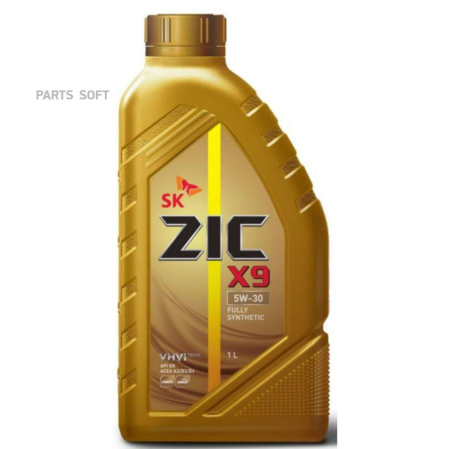ZIC X9 5W30 (1L)_масло моторное! синт.\API SL, ACEA A3/B3/B4, BMW LL-01, VW 502.00/505.00, MB 229.5 ZIC / арт. 132614 - (1 шт)