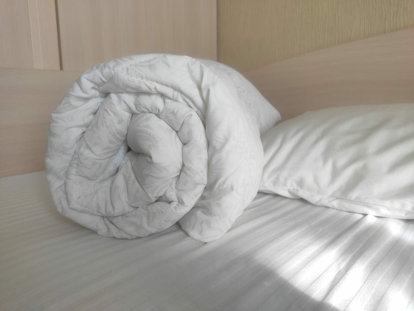 Одеяло детское в кроватку 110х140, "Лебяжий пух", поликоттон жаккард - фотография № 4