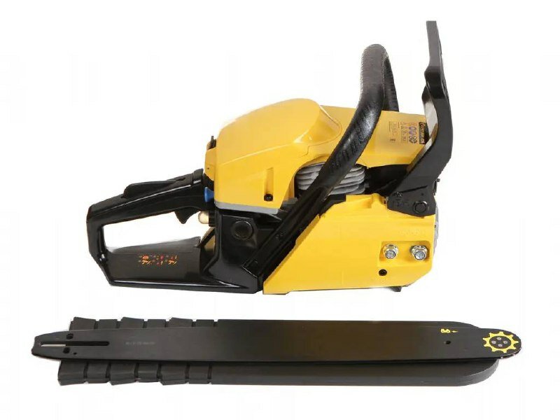 фото Бензопила, Champion, бензиновая цепная пила, желтого/черного цвета