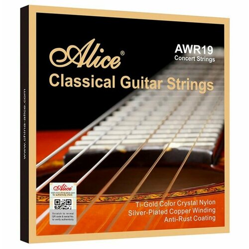 Струны для классической гитары Alice, 6 шт, AWR19-N струны для классической гитары alice awr19 n