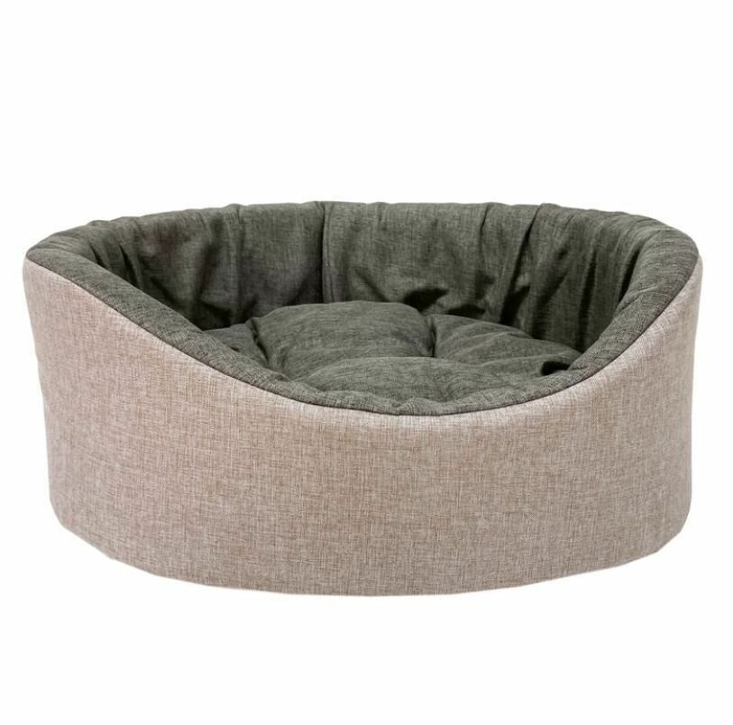 HOMEPET Лежак для домашних животных Жаккард Melange №1, Розово-коричневый, 43 см х 38 см х 15 см