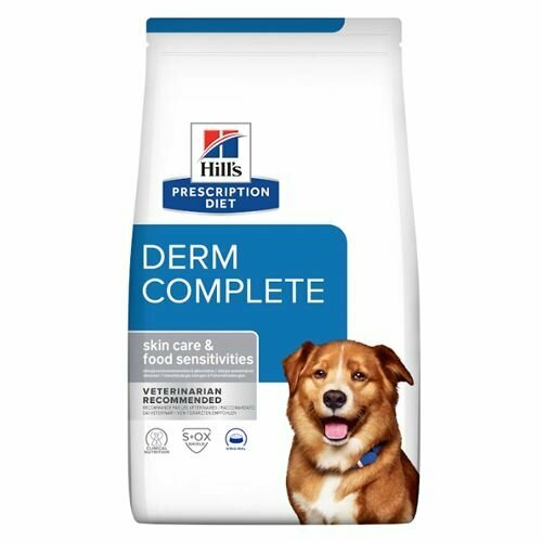 Сухой диетический корм для взрослых собак Hill's Prescription Diet Derm Complete при аллергии, 1,5кг - фотография № 8