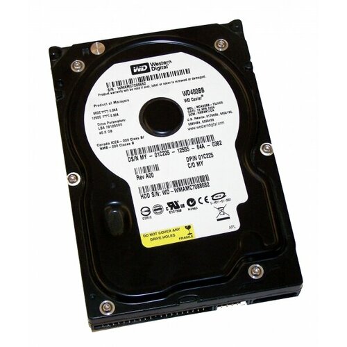 Жесткий диск Western Digital WD400BB 40Gb 7200 IDE 35 HDD 344000₽