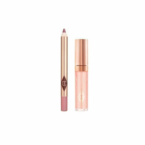 Charlotte Tilbury Волшебный набор мини-блеска для губ и карандаша для губ Glossy Lip Duo (Fresh Pink) charlotte tilbury pillow talk beautifying lip kit набор для губ