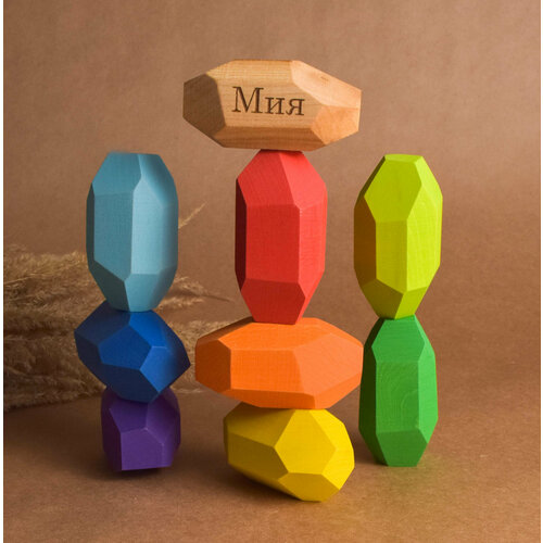 Туми Иши Настольная Японская Игра Башня Балансир для Детей c Вашей Гравировкой