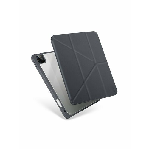 Чехол Uniq Moven Anti-microbial для iPad Pro 12.9 (2021), цвет Серый (NPDP12.9(2021)-MOVGRY) чехол uniq moven для ipad pro 12 9 2021 полиуретан серый npdp12 9 2021 movgry