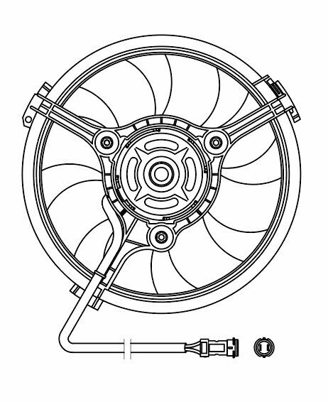 Электровентилятор кондиционера для автомобилей VW Passat (B5) (96-)/Audi A4 (B5) (94-) (c кожухом) (тип Valeo) LFAC 1801 LUZAR — фото 3