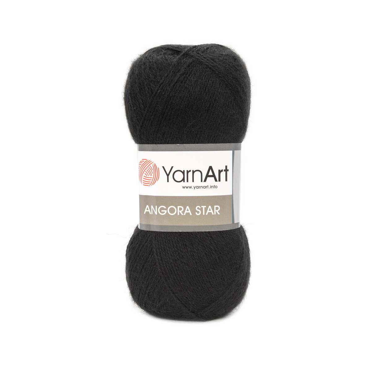 Пряжа для вязания YarnArt 'Angora Star' 100гр 500м (20% тонкая шерсть, 80% акрил) (585 черный), 5 мотков