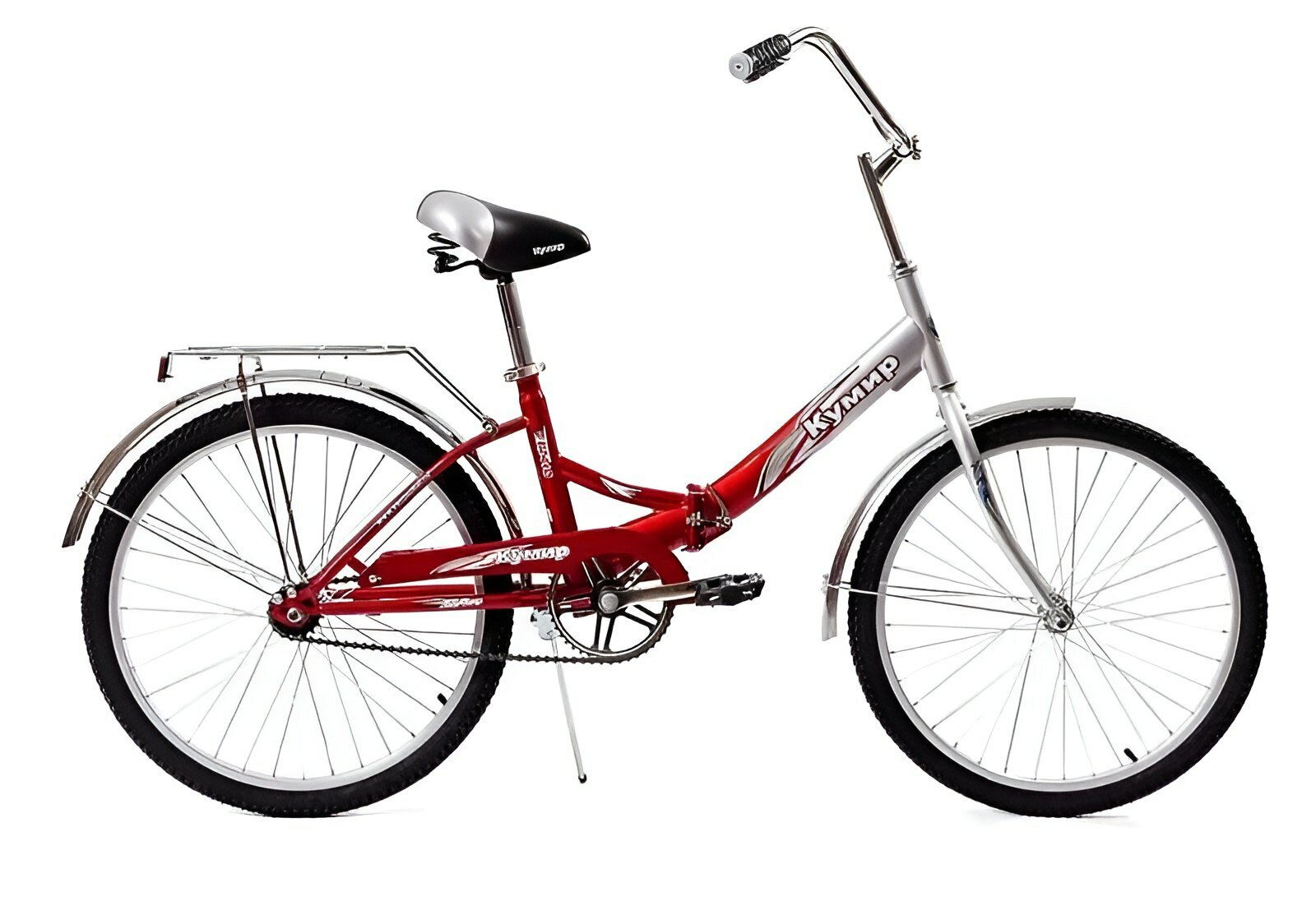 Велосипед складной 24" кумир 2410 городской, двухколесный, красный