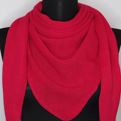 фото Платок ,170х60 см, розовый без бренда