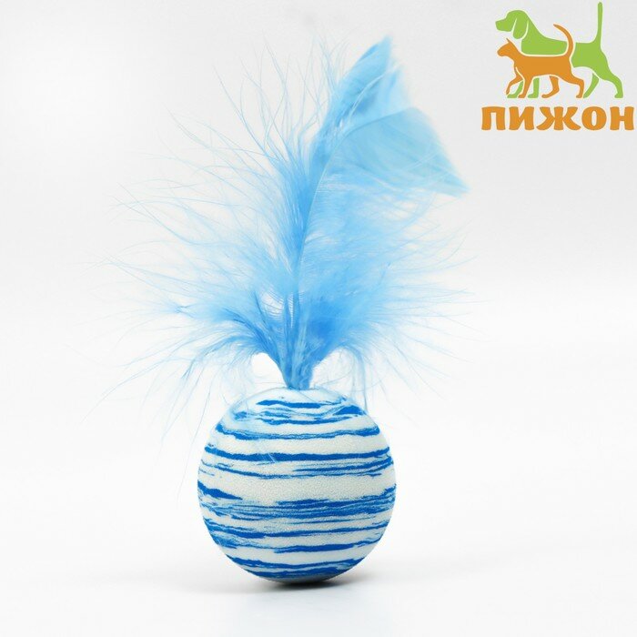 Игрушка для кошек "Водоворот" 4,2 см, голубая 9597210