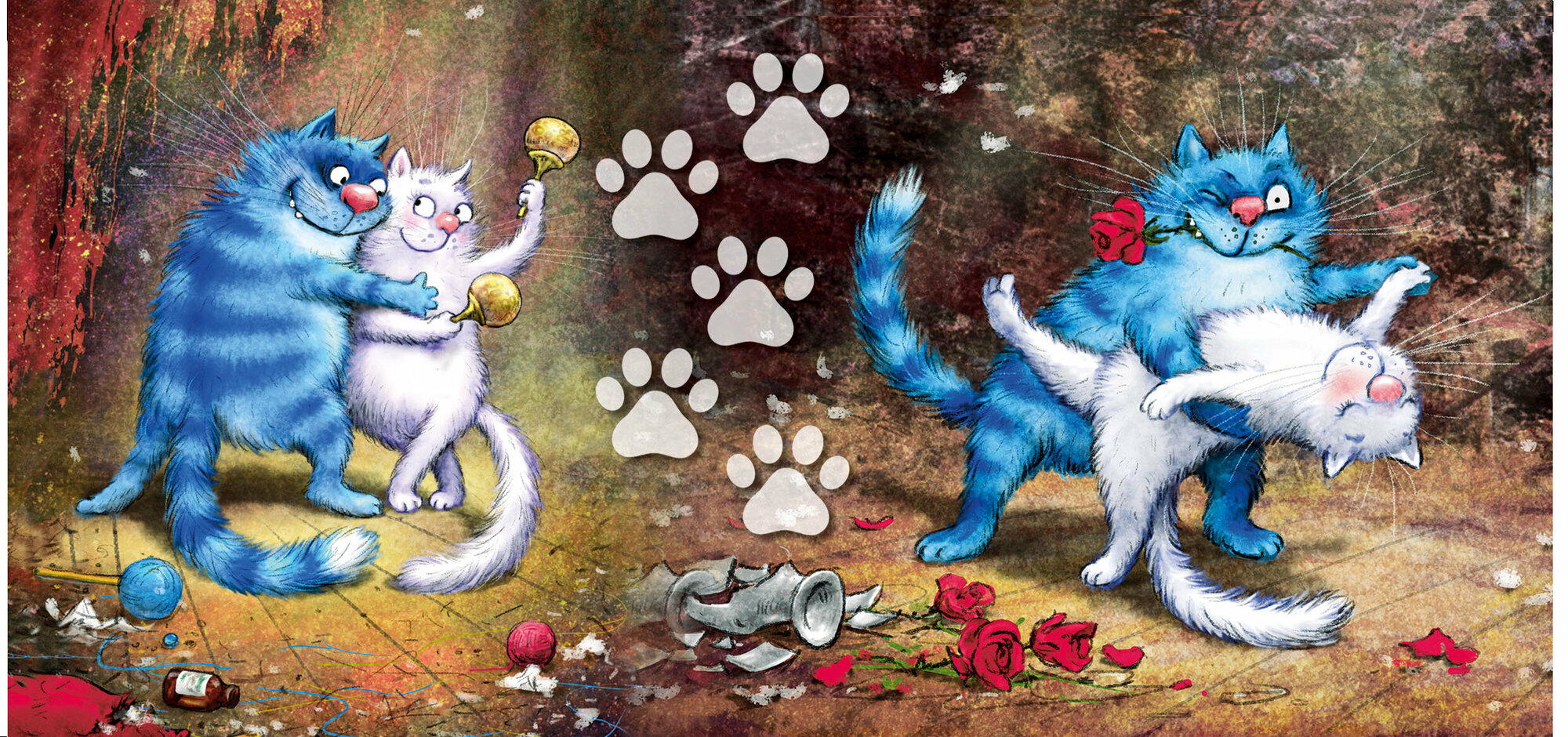 Кружка Медный Всадник "Кошарики", с рисунком, 300 мл — фото 1