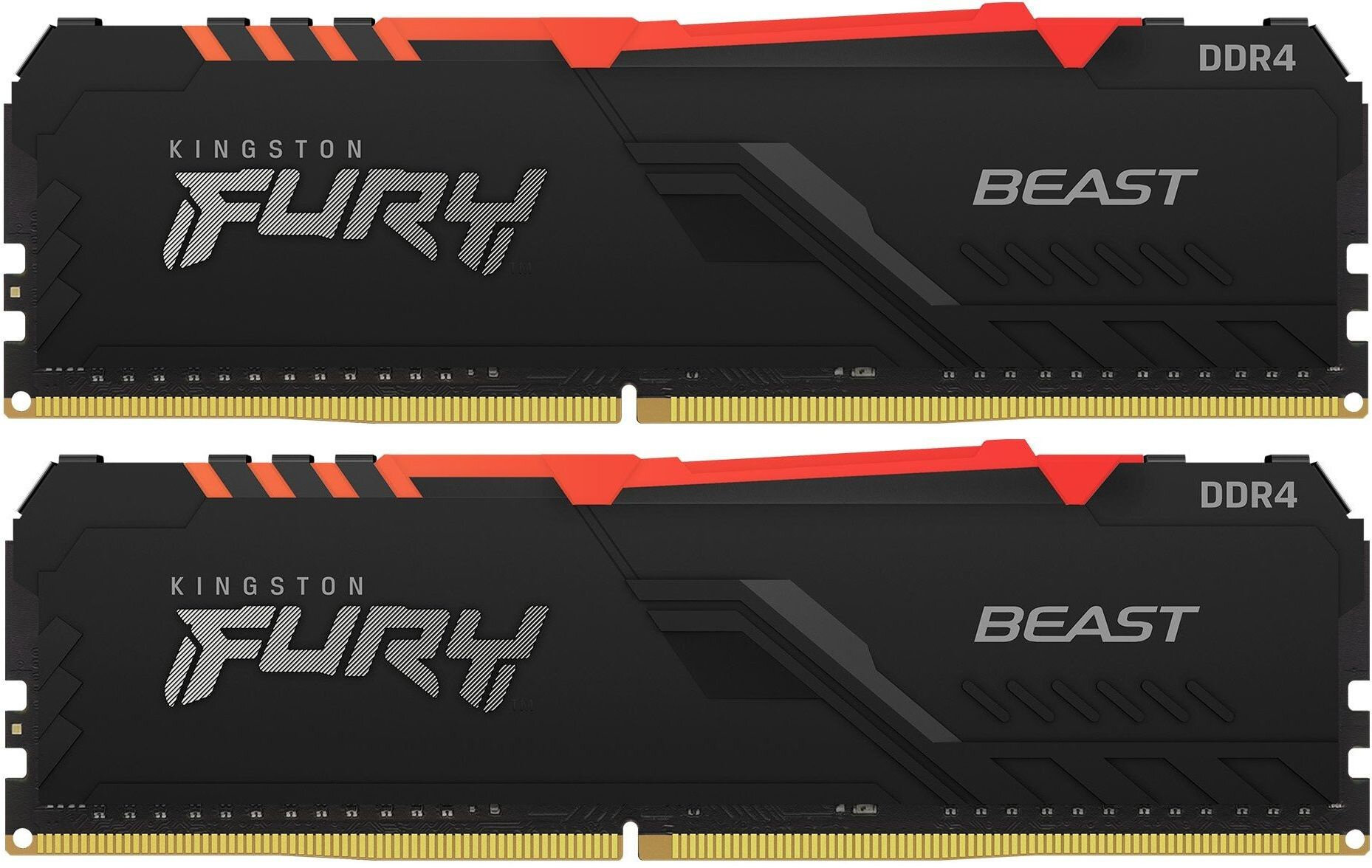 Память DDR4 2x16GB 2666MHz Kingston KF426C16BB2AK2/32 Fury Beast RTL PC4-21300 CL16 DIMM 288-pin 1.2В kit dual rank Ret