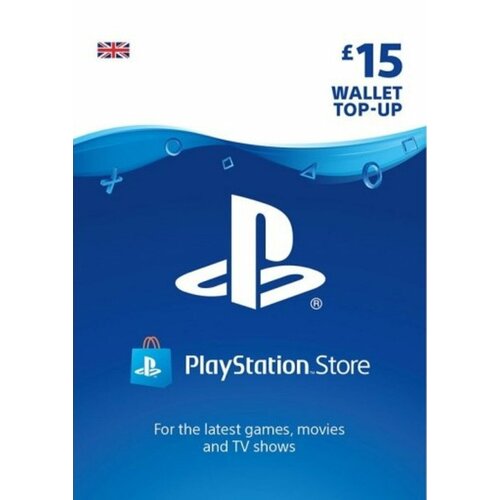 PlayStation карта оплаты PSN 15 GBP (великобритания) Пополнение кошелька карта пополнения кошелька playstation store великобритания номинал 5 gbp