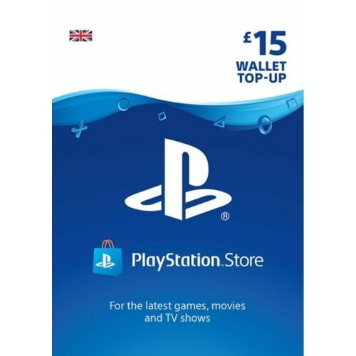 PlayStation карта оплаты PSN 15 GBP великобритания Пополнение кошелька 299900₽