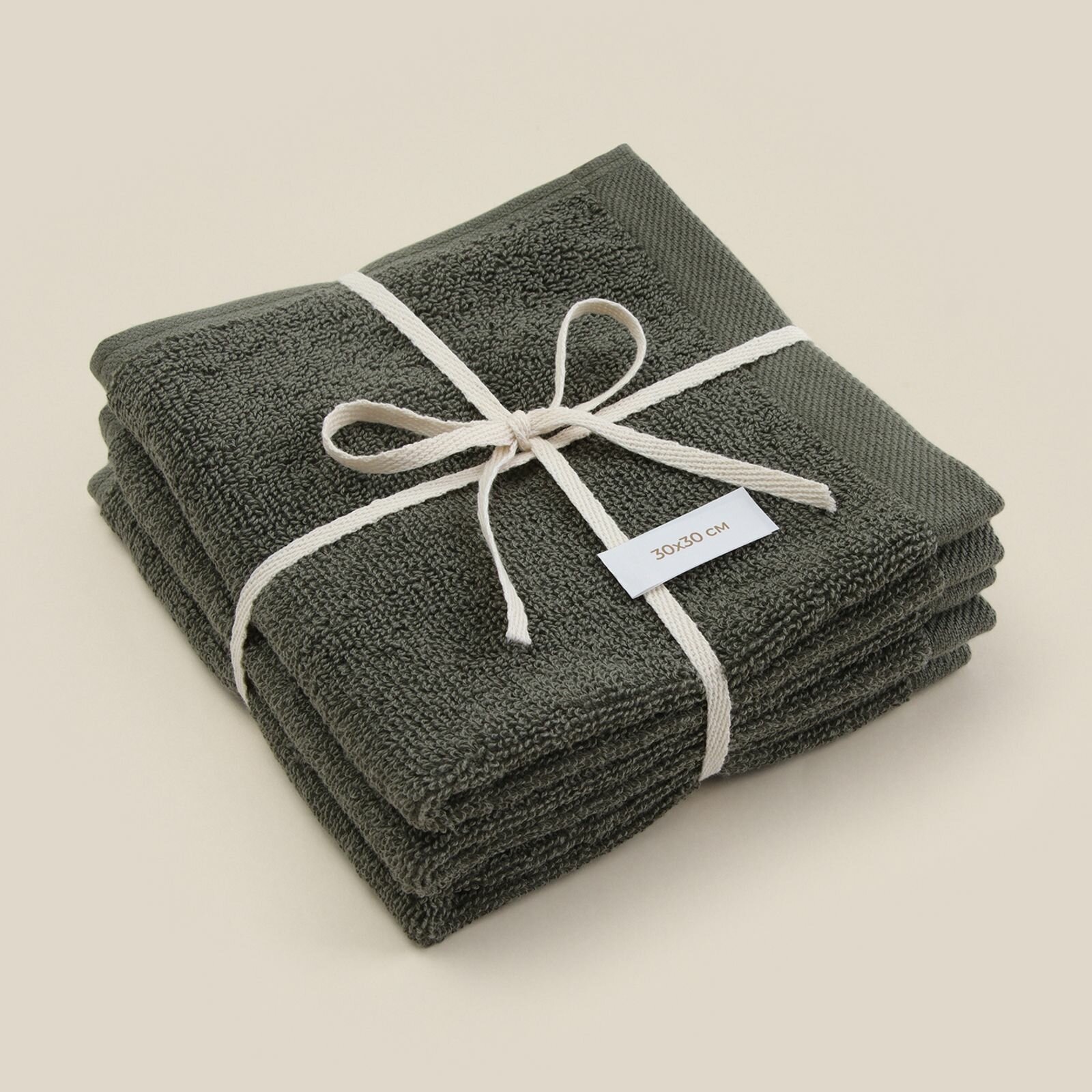 фото Набор салфеток SL HOME: Basic "Ривьера" 30х30 см - 3 штуки, 100% хлопок, плотность 530 г/м2