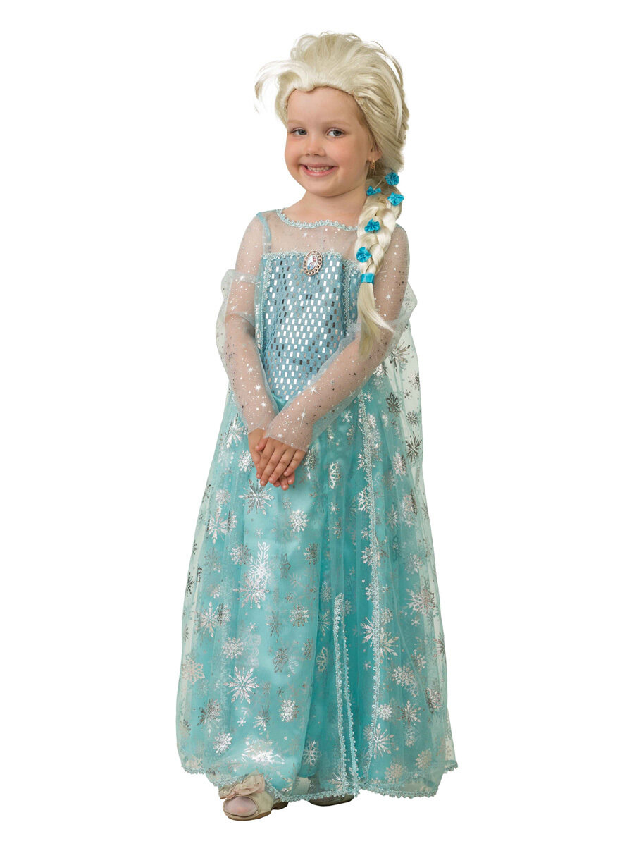 Карнавальный костюм Эльза (Платье) р.134-68 — фото 1