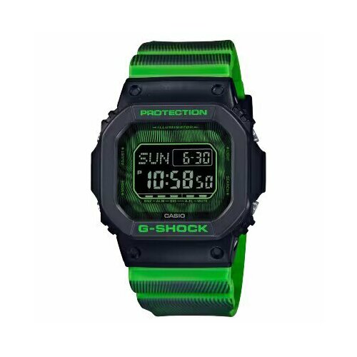 фото Наручные часы casio g-shock, черный/зеленый