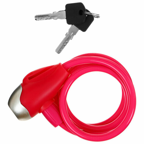 Замок для велосипеда детский Dream Bike. 8x1000мм, цвет розовый 7800963