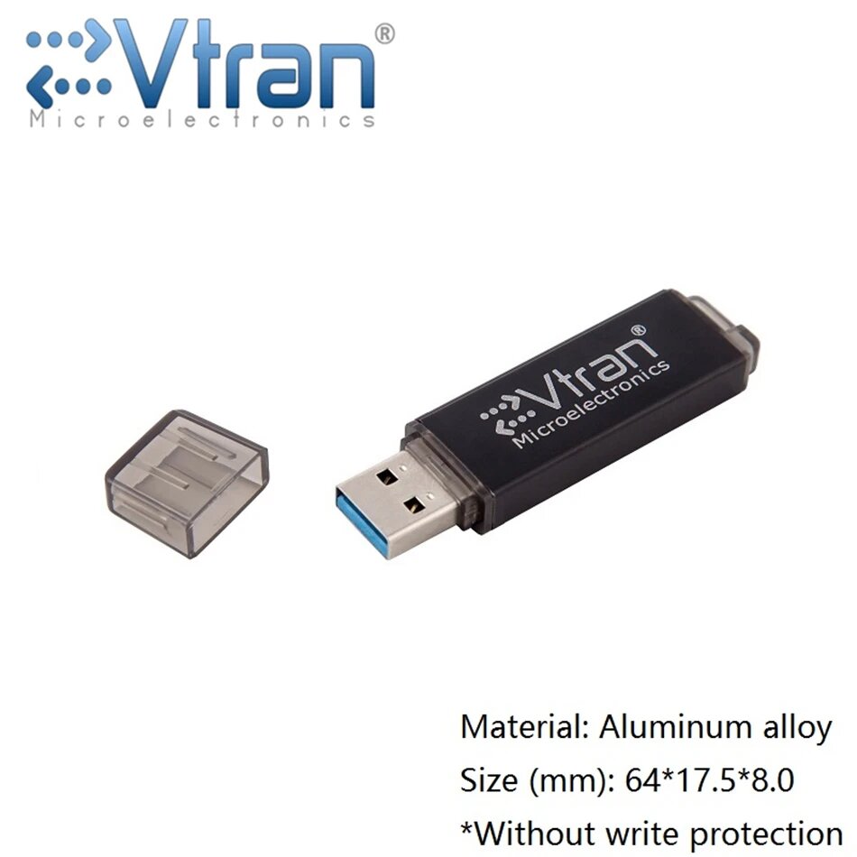 EVtran V03S SLC USB 3.0 флешка 16/32/64 ГБ 16 ГБ, черный