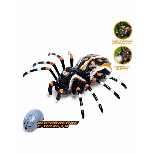Паук радиоуправляемый Тарантул эффект дыма световые эффе 1687₽