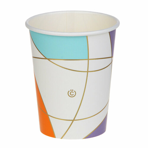 Всёгазин Набор стаканов бумажных с фольгированным слоем, 12 штук