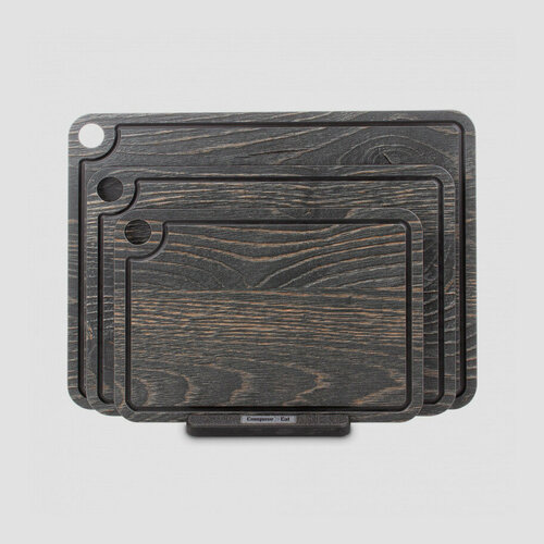 Набор из 3-х разделочных досок на подставке дуб Бренди в подарочной упаковке композитный материал NRD32079OA4 Elegance 3290₽