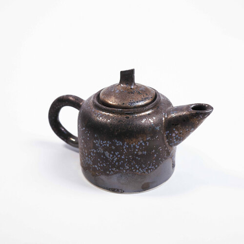 Чайник маленький керамический Золотая рустика