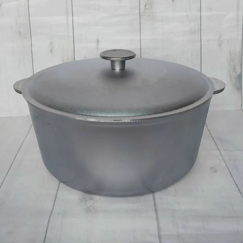 фото Кастрюля с крышкой 3 л. из литого алюминия Гардарика