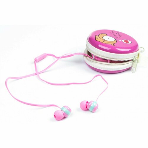 Наушники Harper KIDS HK-39 проводные вакуумные микрофон 35 мм 96 дБ кейс розовые 582₽