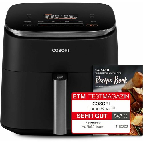 Фритюрница COSORI CAF-DC601-KEU 1725 Вт, черный