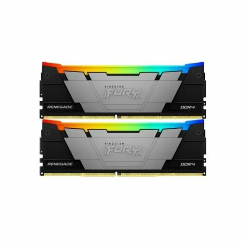 Оперативная память Kingston FURY Renegade Black RGB 64 ГБ 2 х 32 ГБ DDR4 DIMM KF432C16RB2AK264 2471000₽