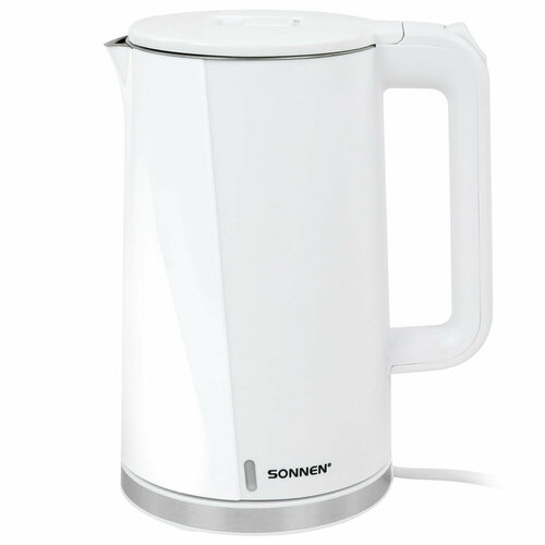 Чайник электрический с двойными стенками SONNEN KT-8718W 17 л 2200 Вт белый 454685 275000₽