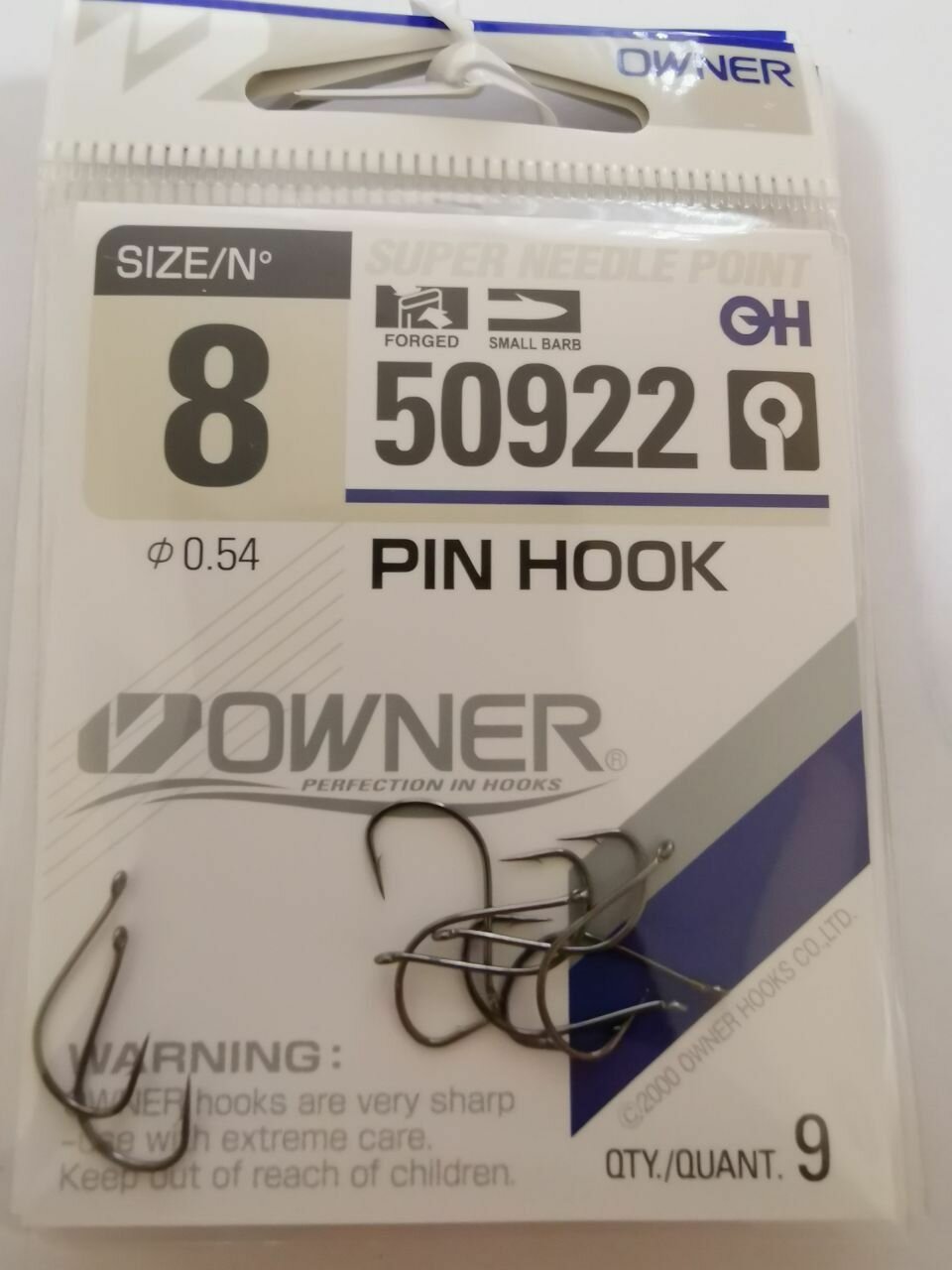 Крючок Owner 50922 №8 (9шт)