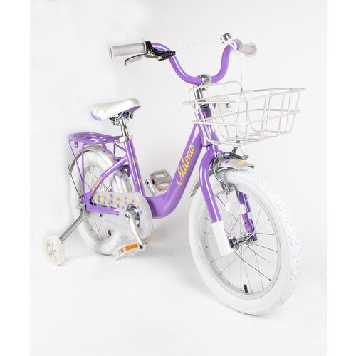 Детский велосипед TechTeam Milena 16" фиолетовый