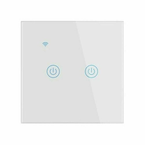 Умный Wi-Fi выключатель Я смарт Ya-T2W сенсорный двухканальный белый 1490₽