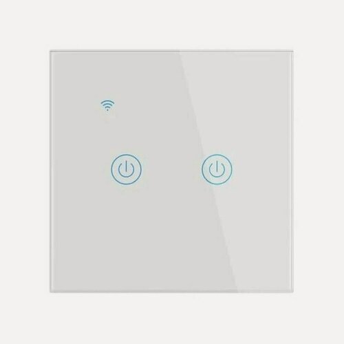 Изображение товара Умный Wi-Fi выключатель Я смарт Ya-T2W сенсорный, двухканальный, белый