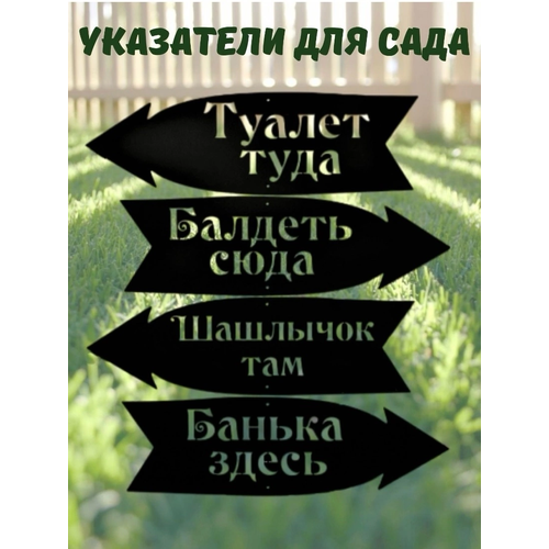 Указатели, садовые таблички