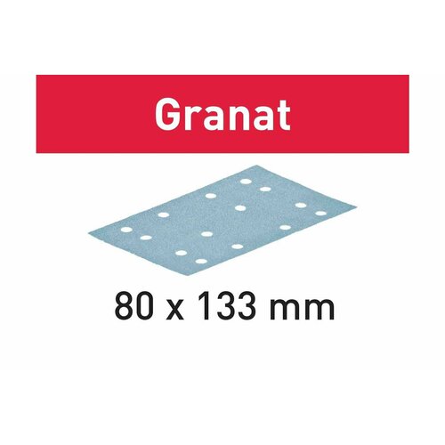 фото Шлифовальные листы stf 80x133 p120 gr/100 granat festool фестул 497120