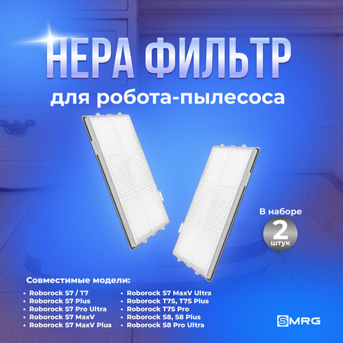 Комплект фильтров для робота пылесоса Roborock S7 и S8 Pro Ultra S7 MaxV Ultra S7 и S8 Plus - 2 шт 560₽